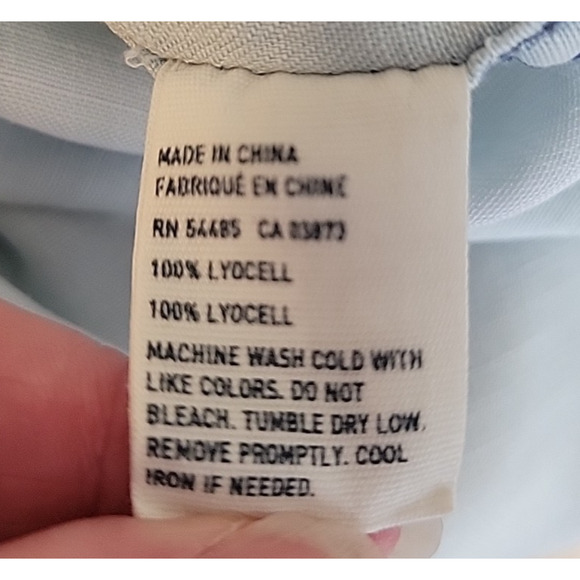 American Eagle Chambray Button Top Western Country Denim Utility Women's Size XS - Picture 7 of 10